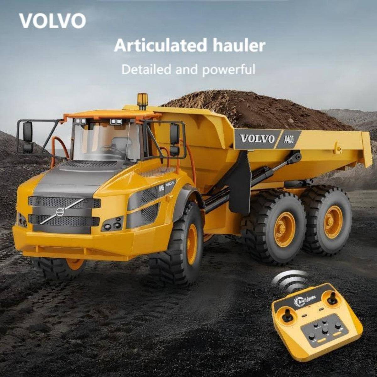 Double E 1:20 Volvo A40G Remote Control Articulated Hauler E591 - HugmieToys