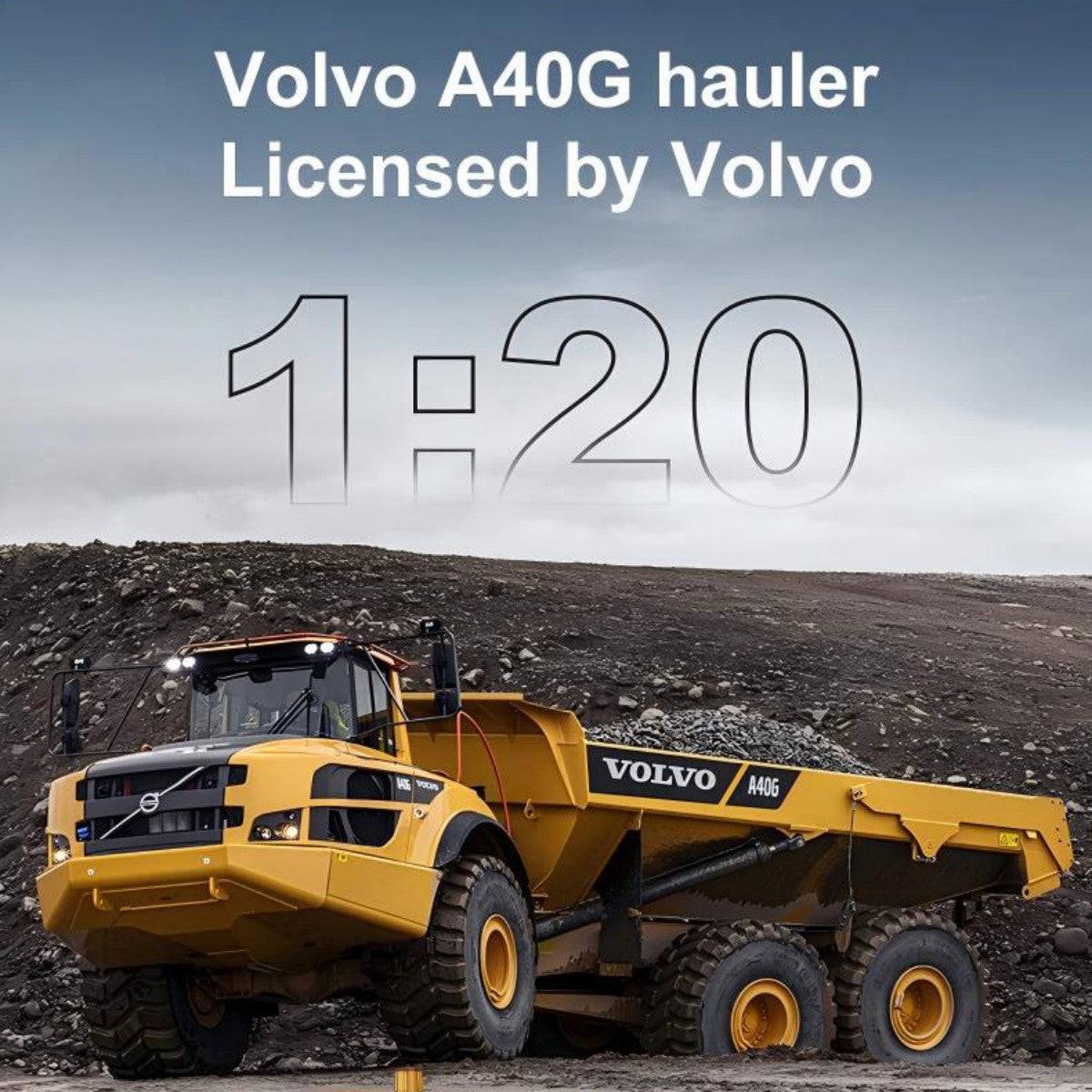 Double E 1:20 Volvo A40G Remote Control Articulated Hauler E591 - HugmieToys