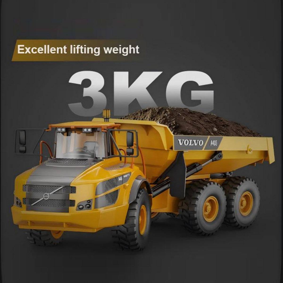 Double E 1:20 Volvo A40G Remote Control Articulated Hauler E591 - HugmieToys