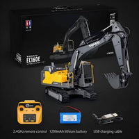 Double E 1:16 Volvo 3 in 1 Remote Control Excavator E598 - HugmieToys