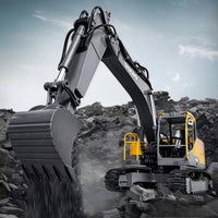 Double E 1:16 Volvo 3 in 1 Remote Control Excavator E598 - HugmieToys