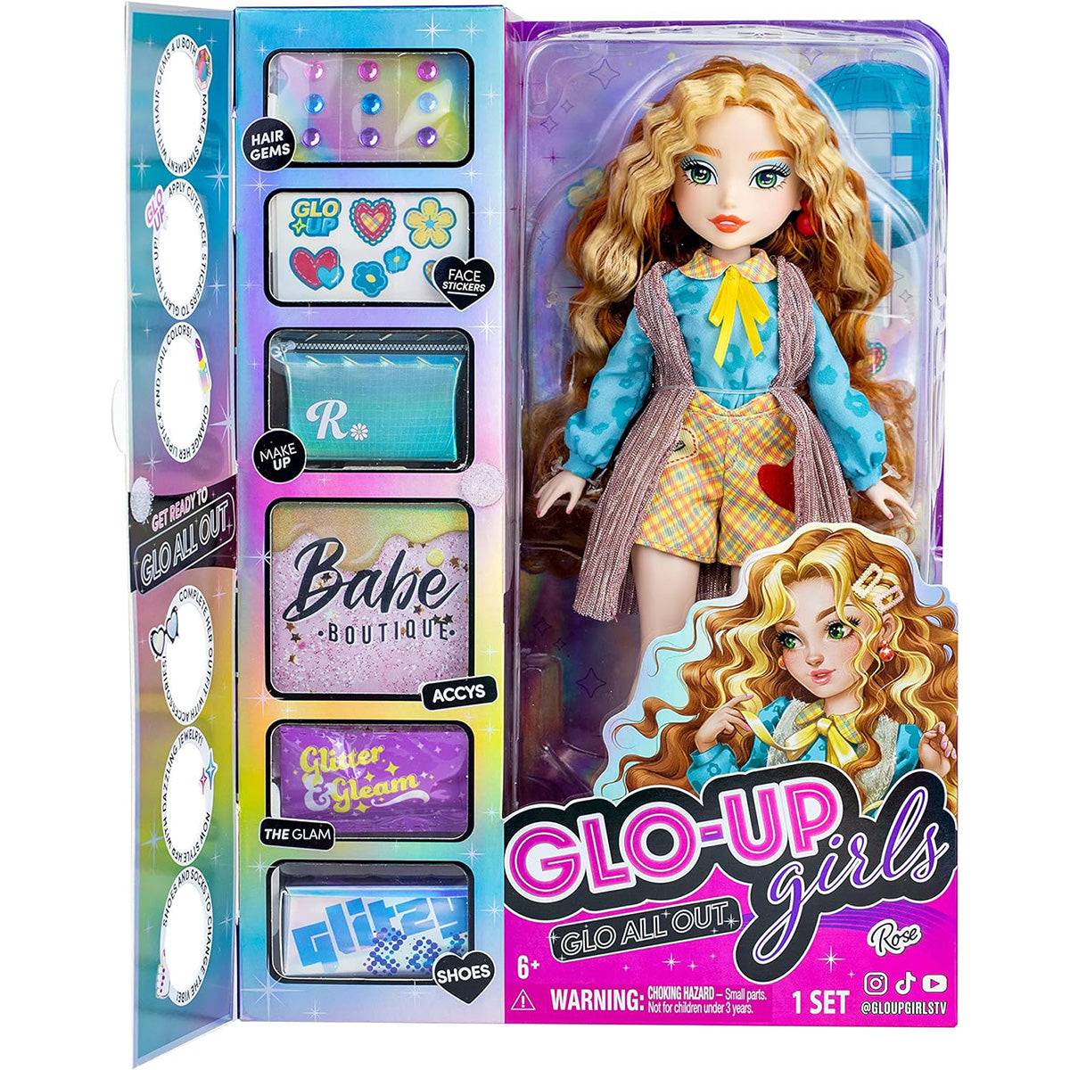 Far Out Toys GLO-UP Girls Season 2 Rose Redhead Fashion Doll - HugmieToys