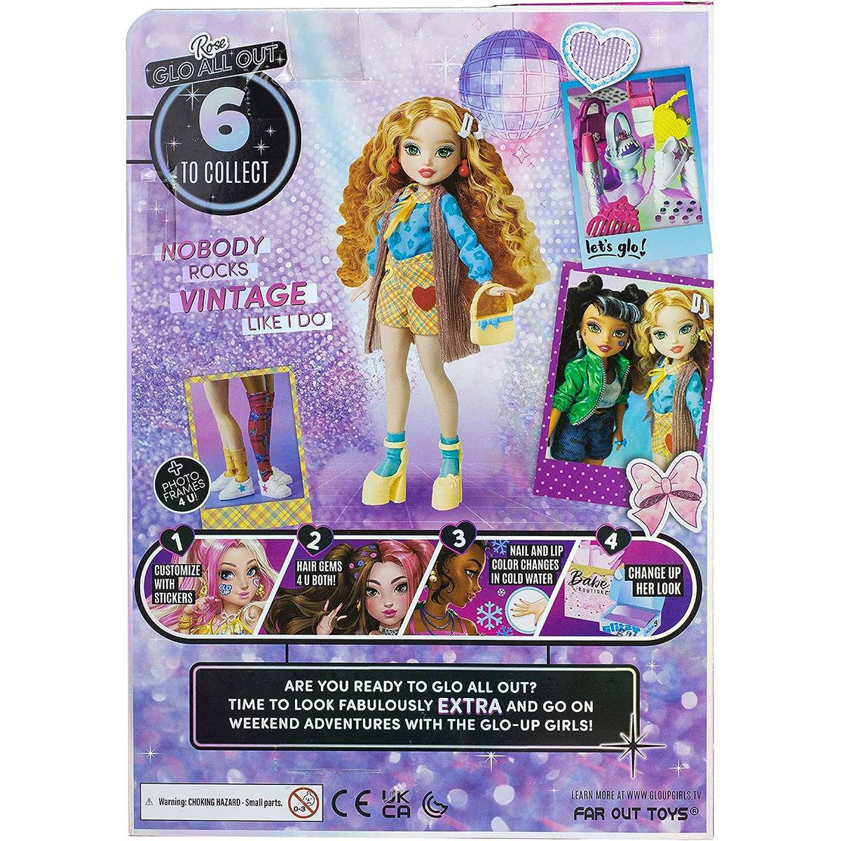 Far Out Toys GLO-UP Girls Season 2 Rose Redhead Fashion Doll - HugmieToys