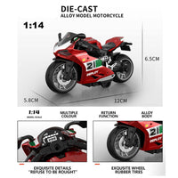 Alloy Diecast Replica Collectible Motorcycle Model - HugmieToys