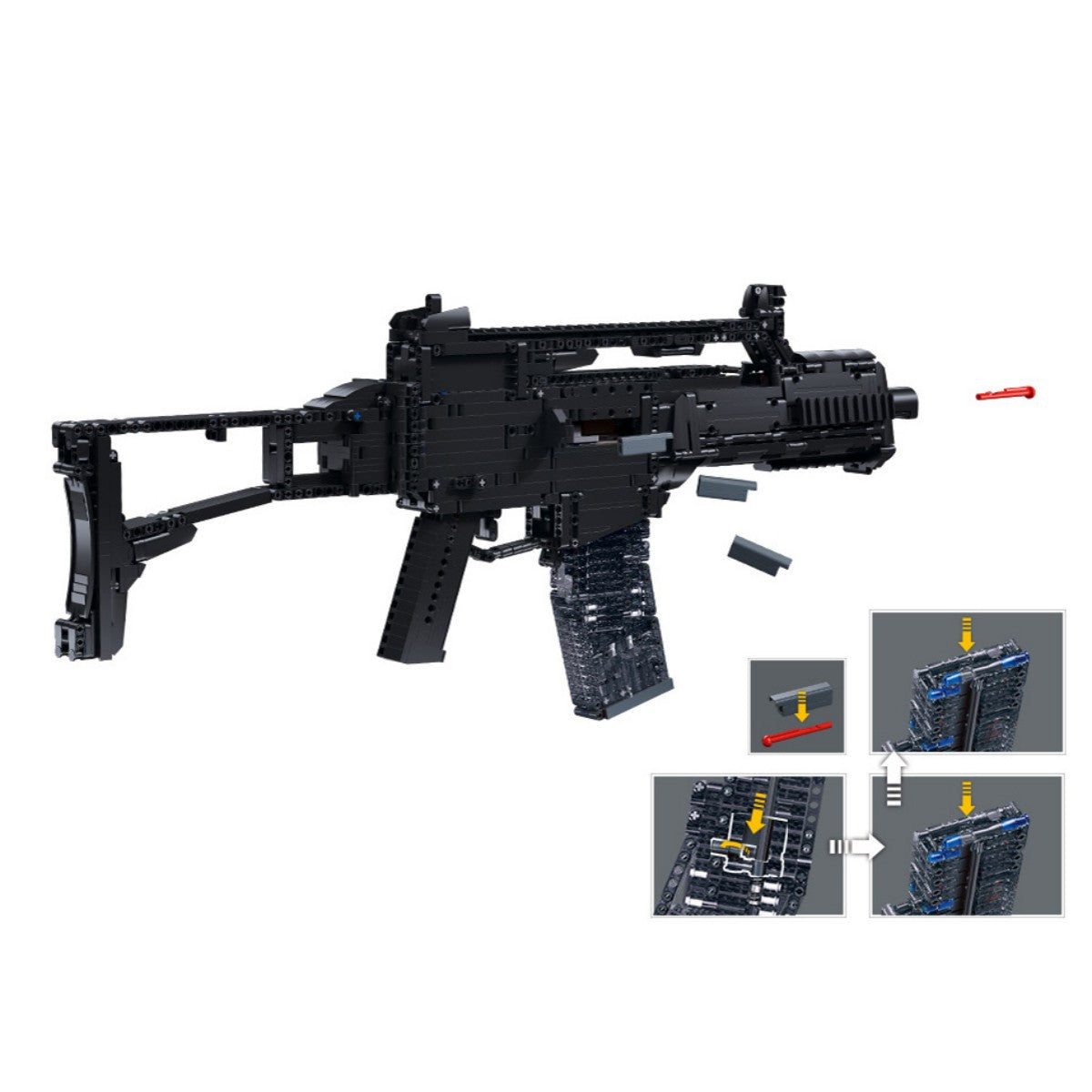 SLUBAN M38-B1355 Model Bricks Gun 1/1 G36C-S 1675Pcs