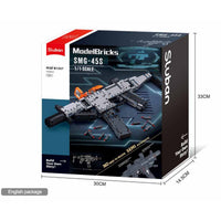 SLUBAN M38-B1357 Model Bricks Gun 1/1 SMG-45S 715Pcs