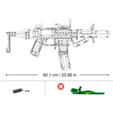 SLUBAN M38-B1357 Model Bricks Gun 1/1 SMG-45S 715Pcs