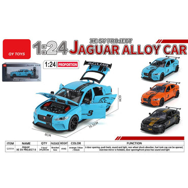 Q2003A 1:24 Jaguar XE SV Project 8 Alloy Diecast Model Car - HugmieToys