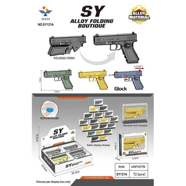 Half Die-Alloy Soft Bullet Gun Model Kit with Rubber Bullet-SY121A