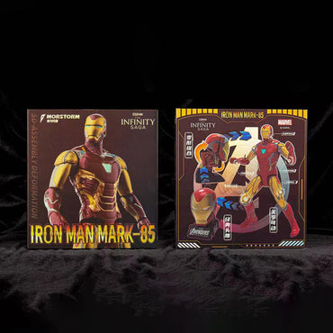 Marvel Transformer Toy Action Figure Iron Man Mark-85 packaging showing detailed figure design and transformation features from Infinity Saga.