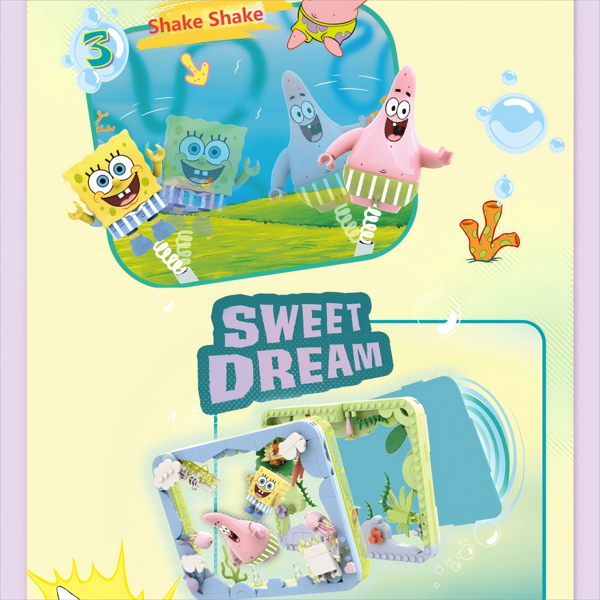 AREA-X SpongeBob Photo Frame Building Blocks