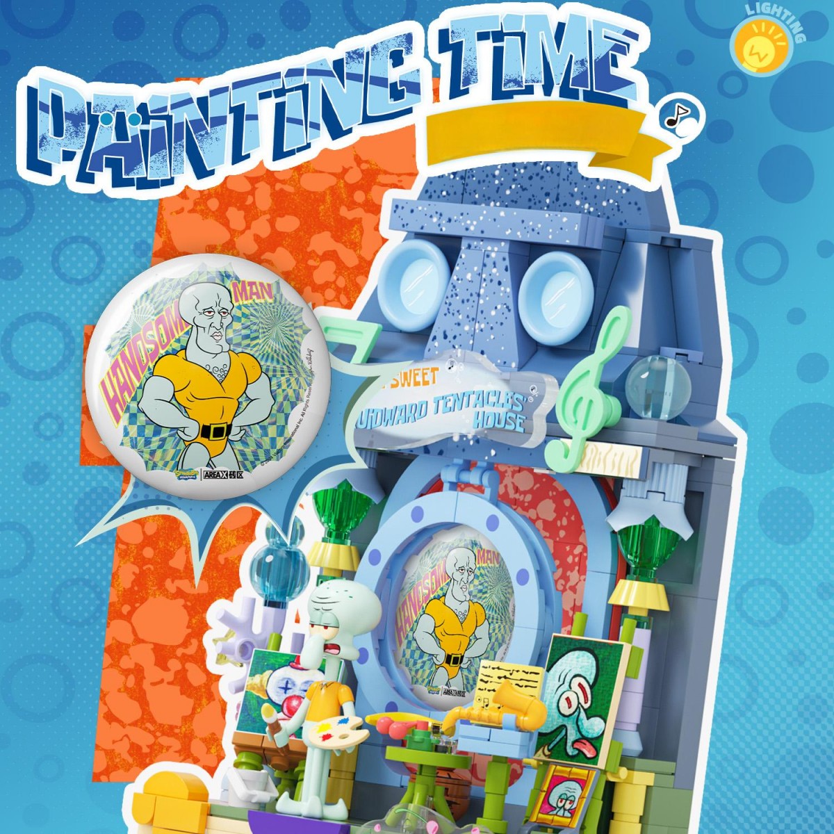 AREA-X SpongeBob Fantastic Window Sill Building Set