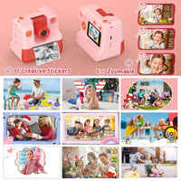 CP09 Kids Camera Instant Print 1080P with Zero Ink -HugmieToys