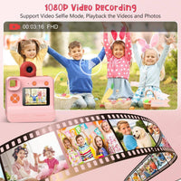 CP09 Kids Camera Instant Print 1080P with Zero Ink -HugmieToys