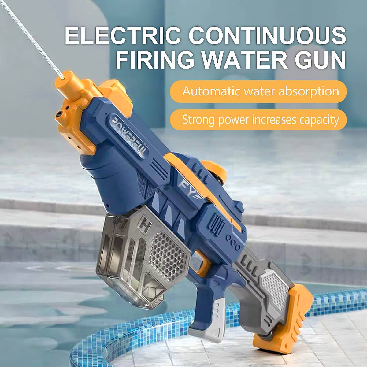 Electric Water Gun with Automatic Water Absorption - HugmieToys