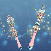 Girls Cartoon Magic Wand with Music and Light -HugmieToys