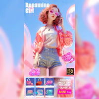 Girls Toy DIY Mini Bag Making Kit featuring vibrant, customizable handbags. Includes materials for crafting stylish mini bags with creative designs.