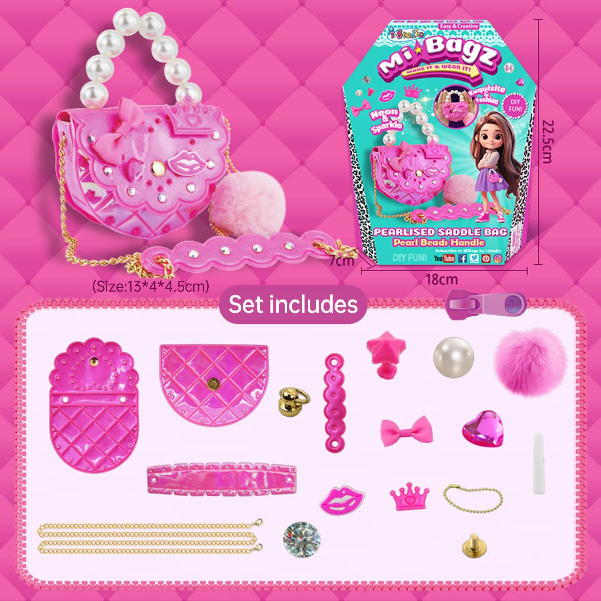 Girls Toy DIY Mini Bag Making Kit - HugmieToys