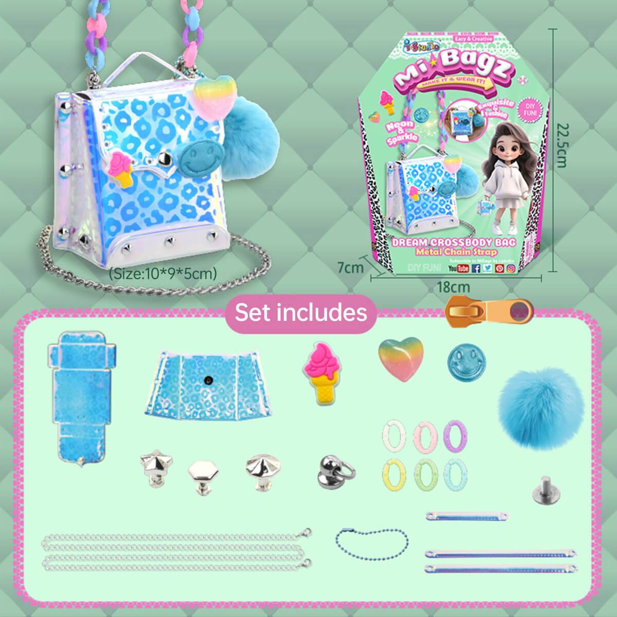 Girls Toy DIY Mini Bag Making Kit - HugmieToys