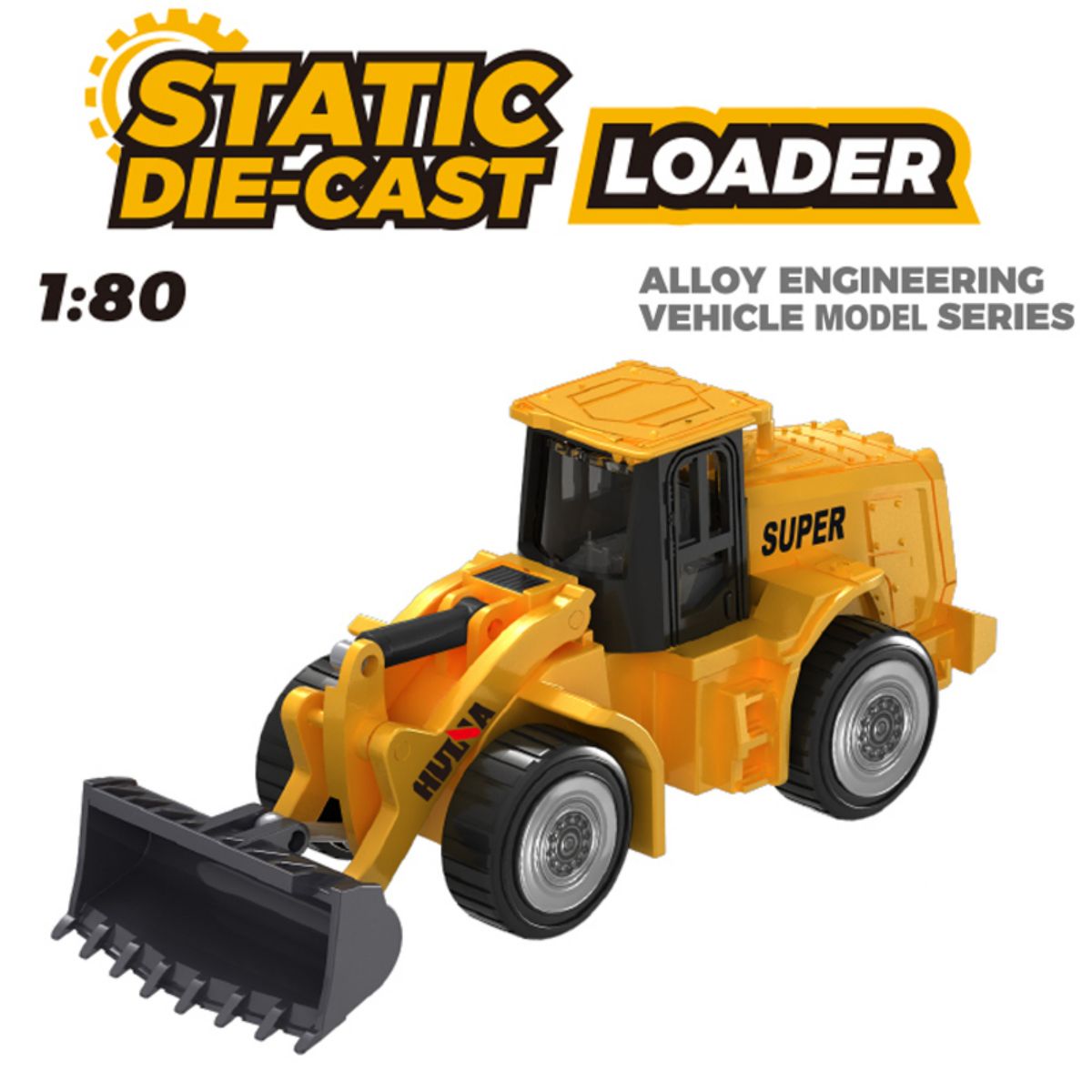 Huina 1015 1:80 Alloy Loader Static Model - HugmieToys