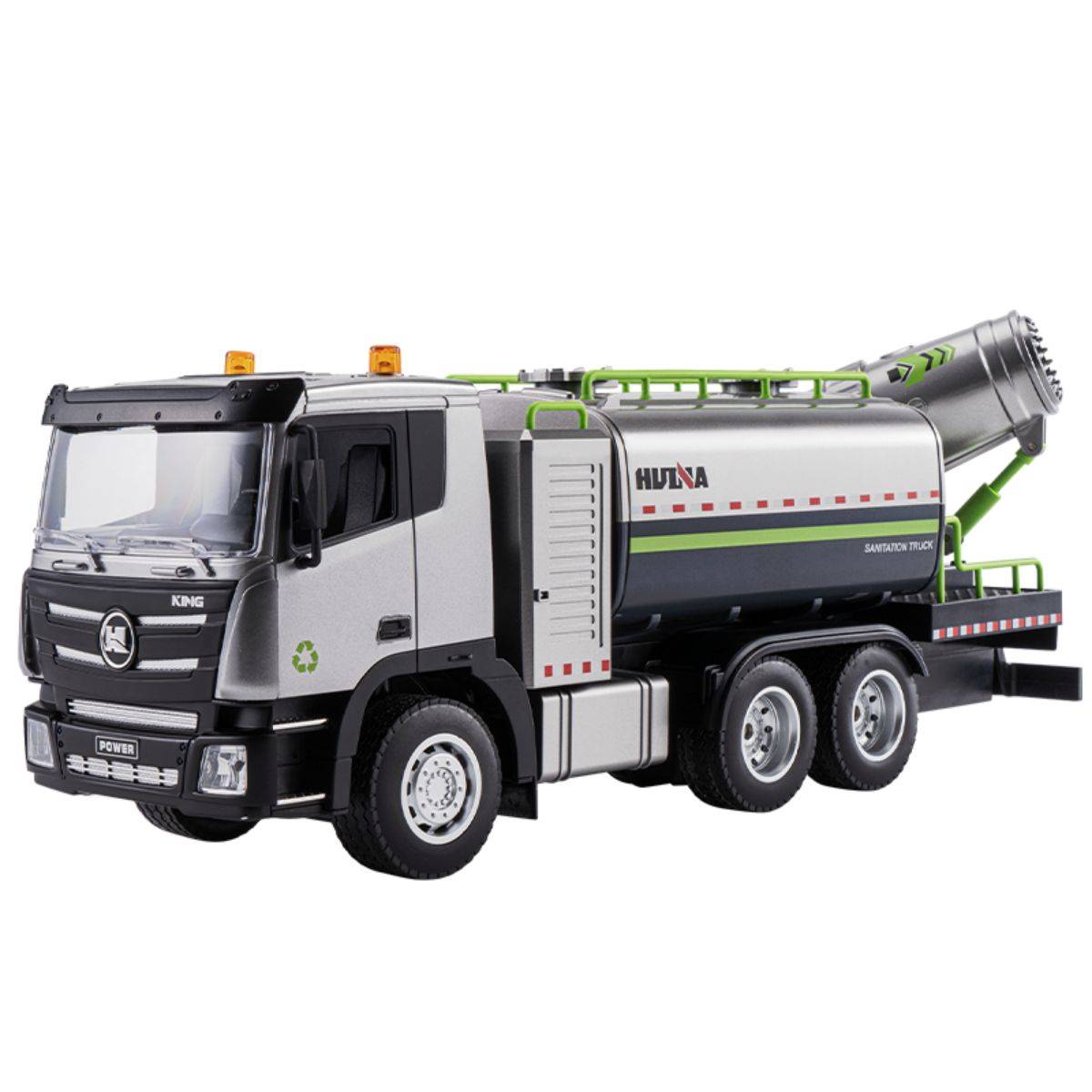 Huina 1316 1:18 Semi-Alloy Remote Control Fog Cannon Truck Toy