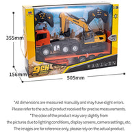 Huina 1319 1:18 Remote Control Flatbed Trailer and Excavator Set-HugmieToys