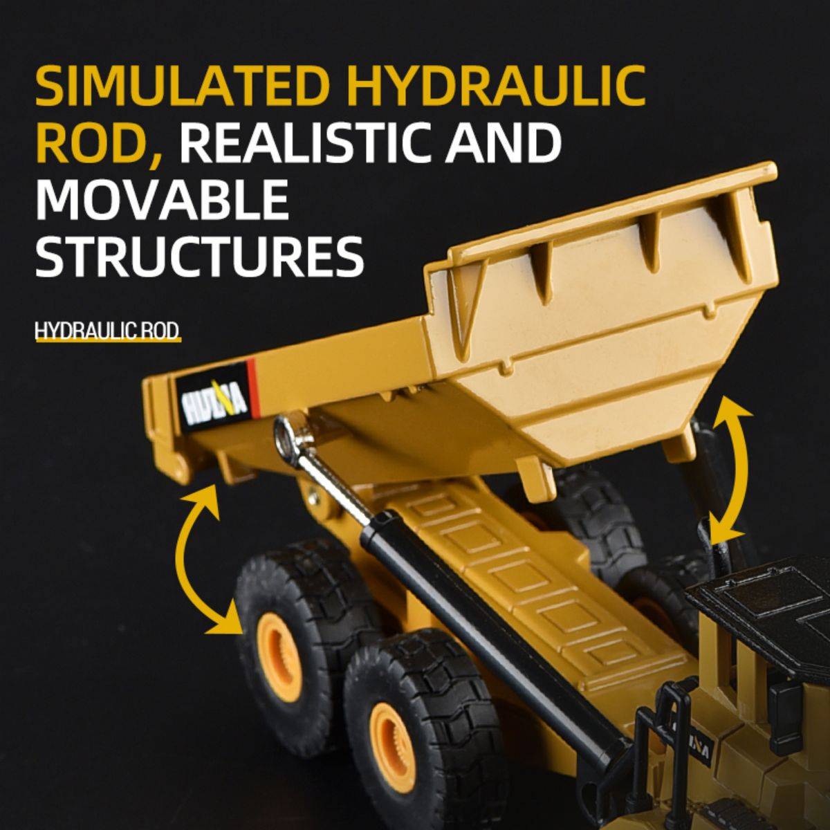Huina 1611 Alloy Excavator and Dumper Truck Set-HugmieToys