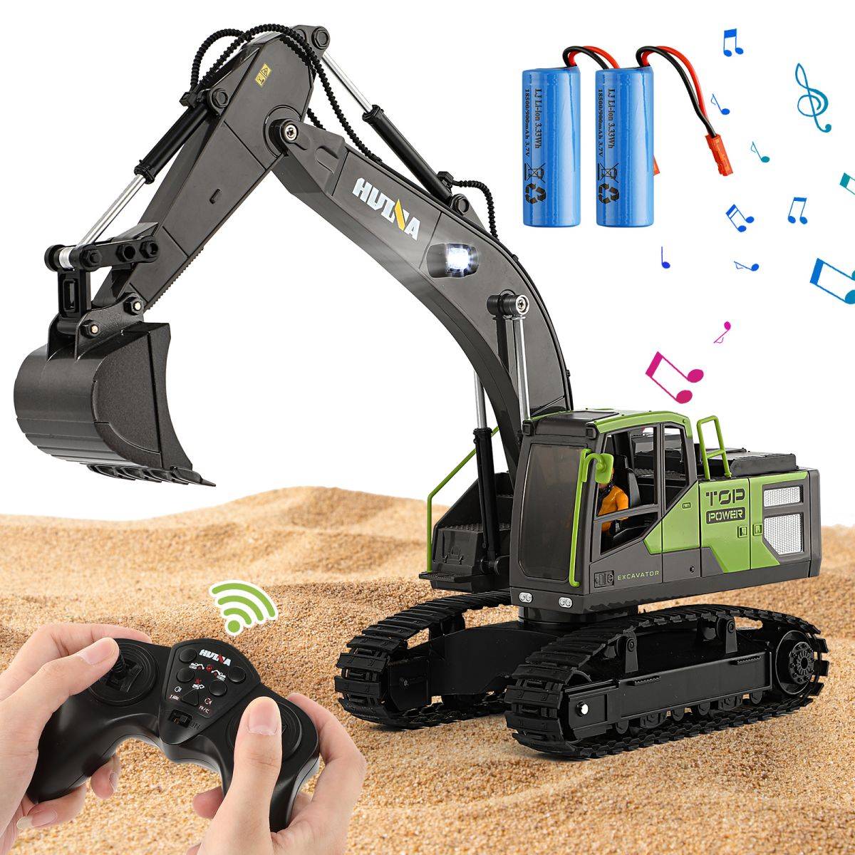 Huina 1661 Remote Control Excavator-HugmieToys