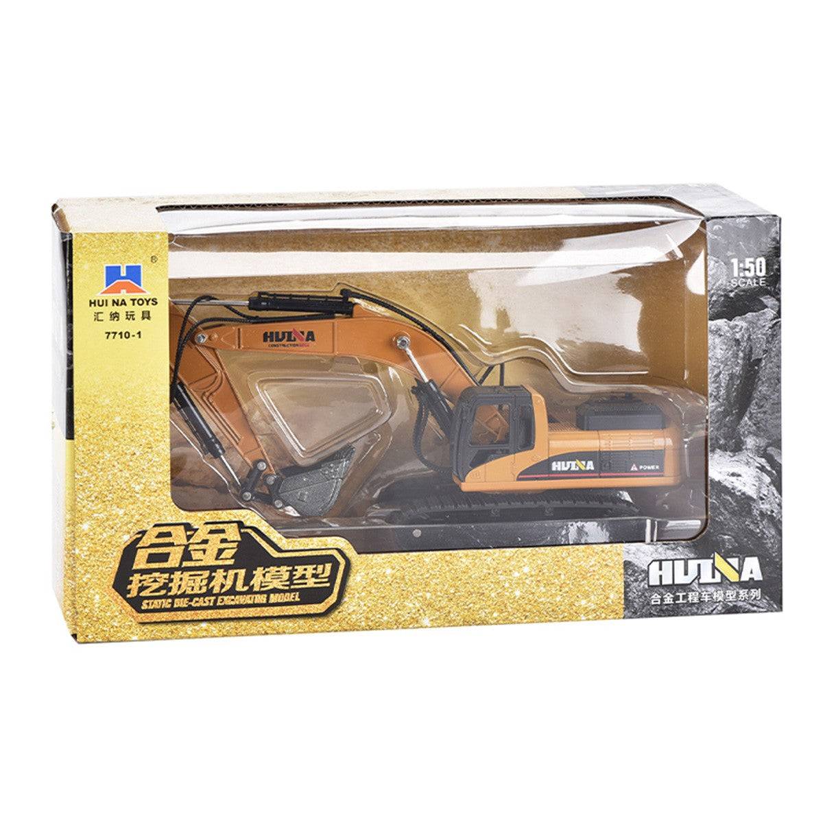 Huina 1710 1:50 Alloy Excavator Static Model - HugmieToys