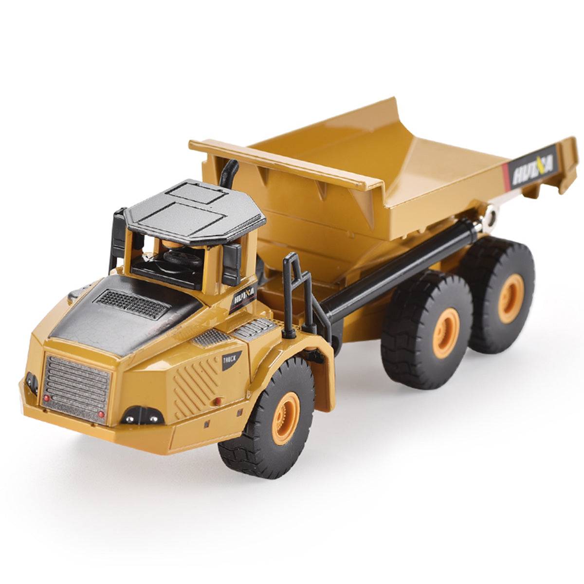 Huina 1712 1:50 Alloy Articulated Dump Truck Static Model - HugmieToys