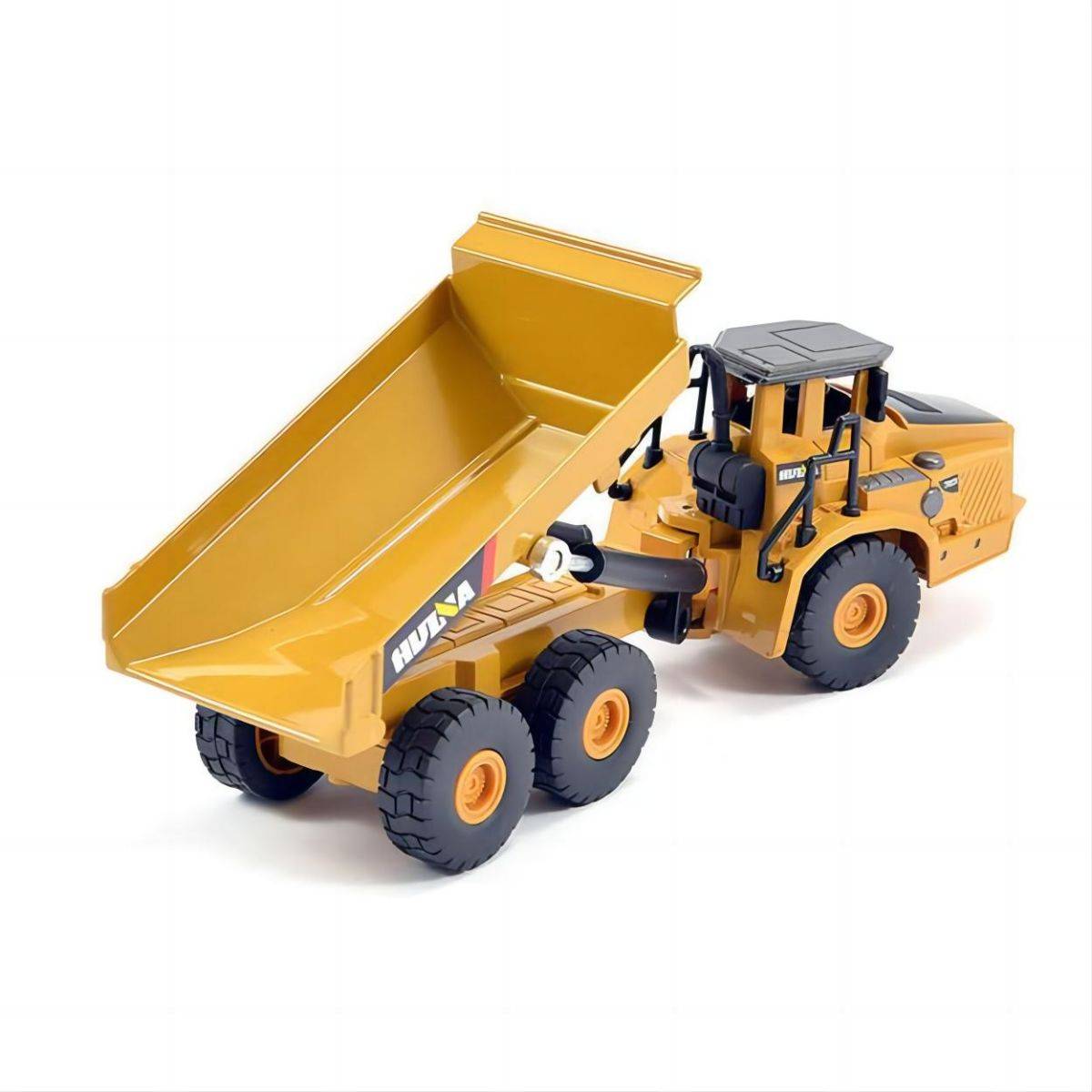 Huina 1712 1:50 Alloy Articulated Dump Truck Static Model - HugmieToys