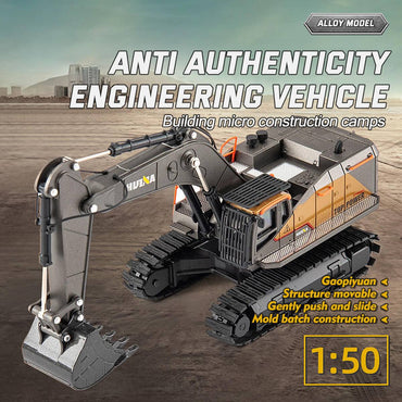 Huina 1721 1:50 Alloy Excavator Diecast Model-HugmieToys