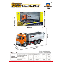 Huina 1736 1:50 Semi-Alloy Mining Dump Truck Static Model