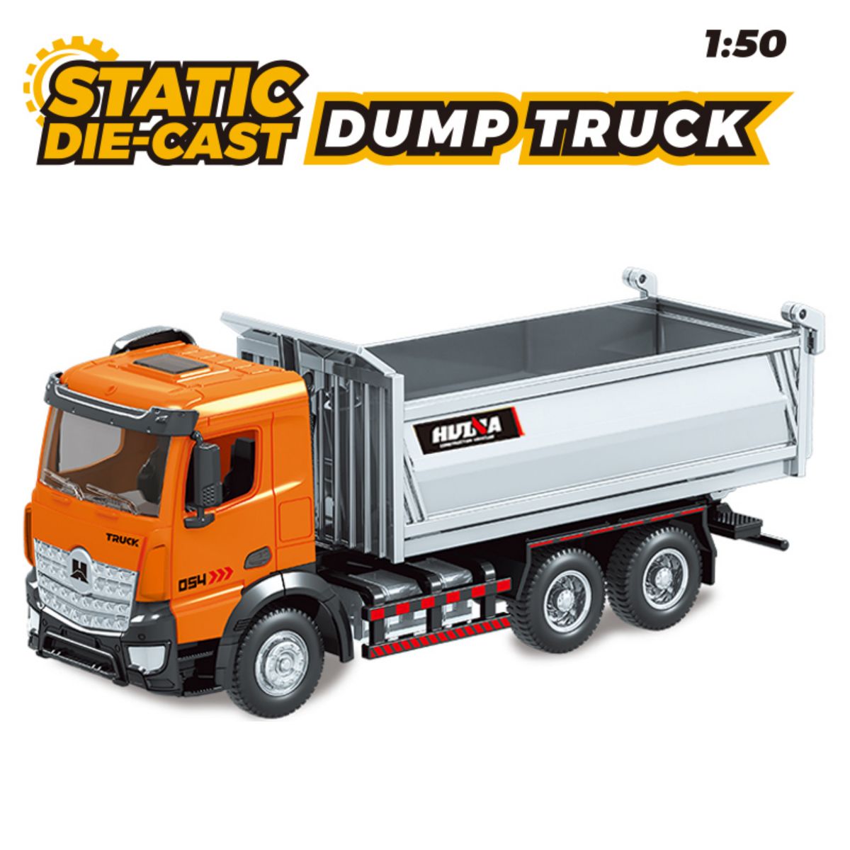 Huina 1736 1:50 Semi-Alloy Mining Dump Truck Static Model