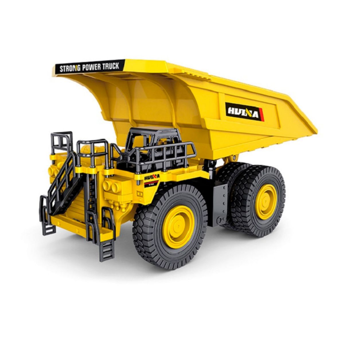 Huina 1812 1:60 Alloy Dump Truck Static Model with detailed craftsmanship and realistic design. Ideal for collectors and construction vehicle enthusiasts.