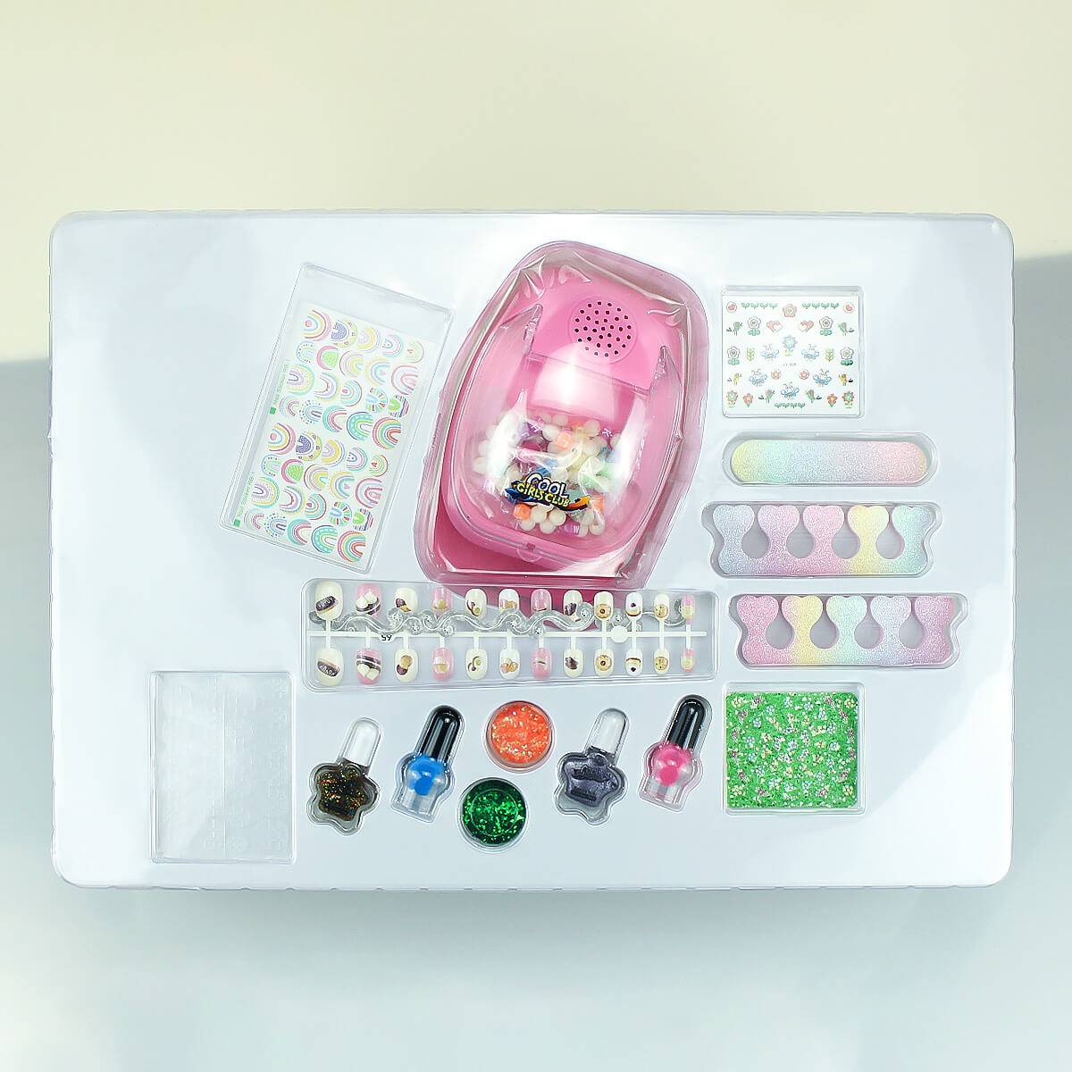 Kids Nail Polish Set with Nail Dryer-HugmieToys