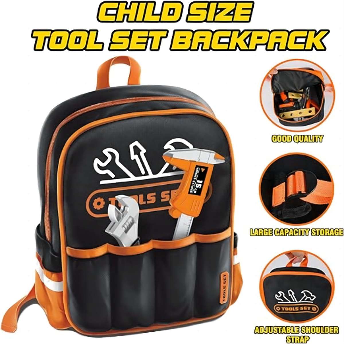 Kids Tool Set - Electric Saw and Drill with Bag - HugmieToys