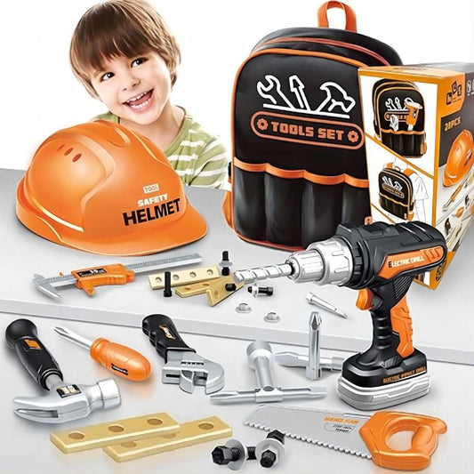 Kids Tool Set - Electric Saw and Drill with Bag - HugmieToys