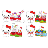 Hello Kitty Small Amusement Park Blind Box set featuring multiple collectible building toys with cute amusement park themes.