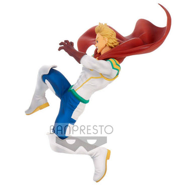 Side view of My Hero Academia The Amazing Heroes Lemillion 13cm action figure, showcasing intricate costume details and dynamic sculpting.