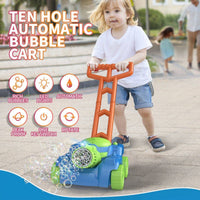 P099 Kids Bubble Lawn Mower Automatic Bubble Blower - HugmieToys