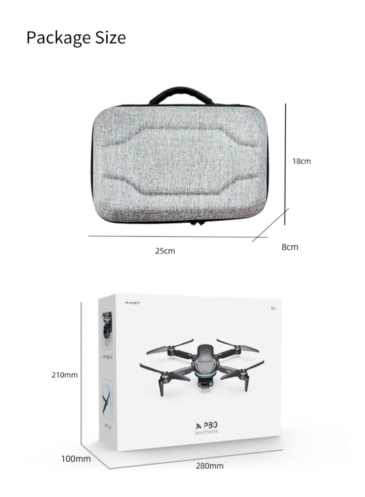 PIHOT P80 Max2 Smart GPS 4K Drone