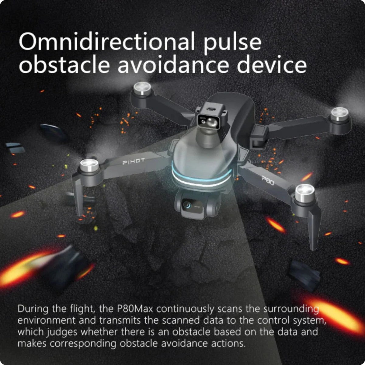 PIHOT P80 Max2 Smart GPS 4K Drone