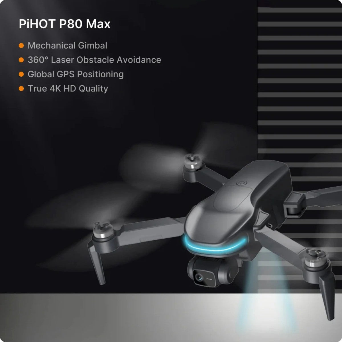 PIHOT P80 Max2 Smart GPS 4K Drone