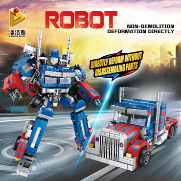 Panlos Brick 621018 Optimus Prime 8 In 1 Robot Building Blocks