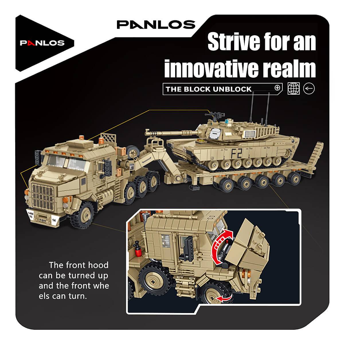 Panlos Brick 628015 M1070 Armored Vehicle 3482Pcs-HugmieToys