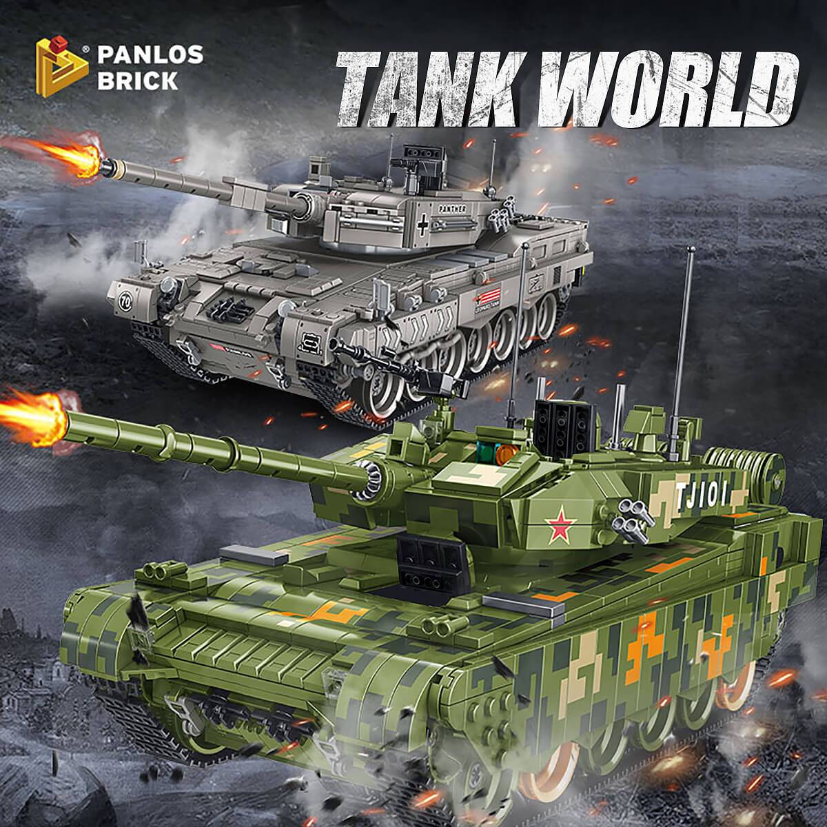 Panlos Brick 632002 Type99 Main Battle Tank 1726Pcs-HugmieToys