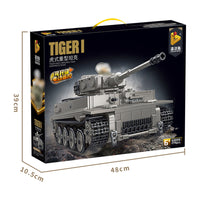 Panlos Brick 632015 Tiger Heavy Tank Bricks 1776Pcs