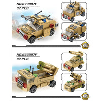 Panlos Brick 633007 8 In 1 Wheeled Infantry Vehicle Building Blocks 725Pcs