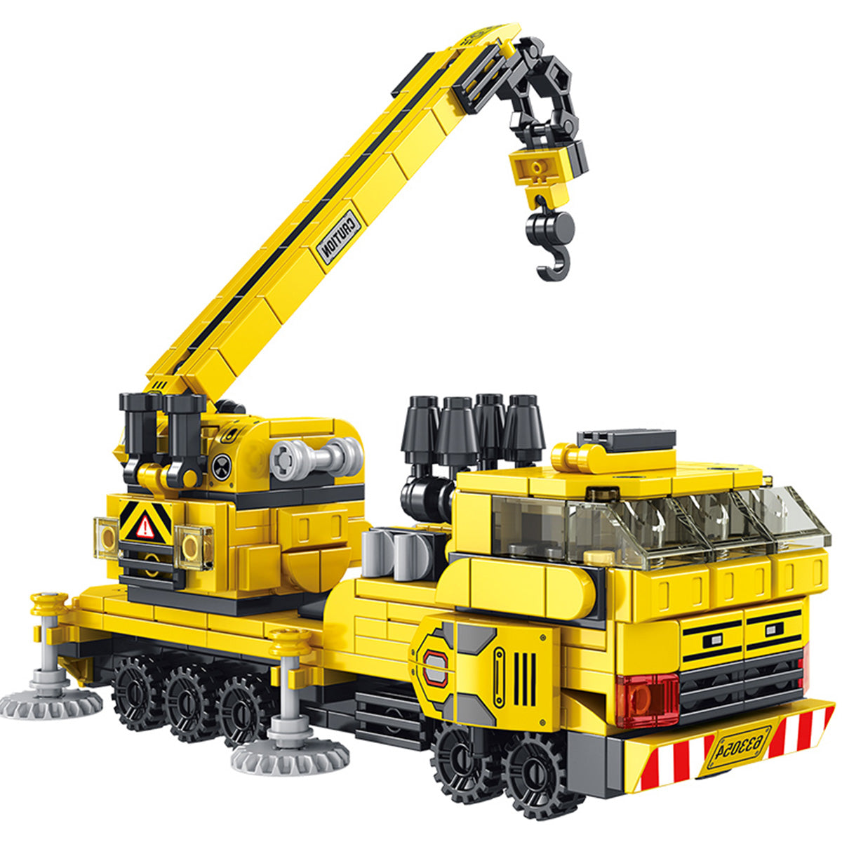 Panlos Brick 633054 Engineering Crane 12 in 1 Building Blocks 571Pcs